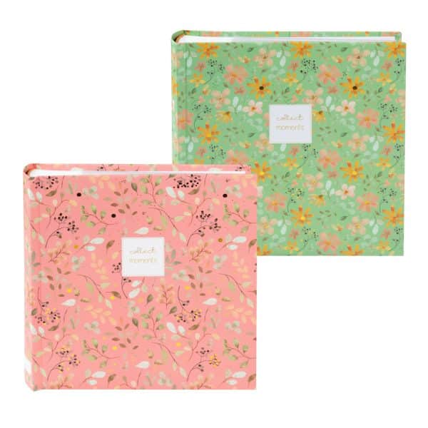 Insteekalbum Floral Whisper - 300 foto's 10x15 cm - Set aanbieding twee kleuren