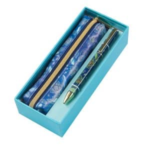 Pen + Etui Nature Melody - Blauw - Afbeelding 2